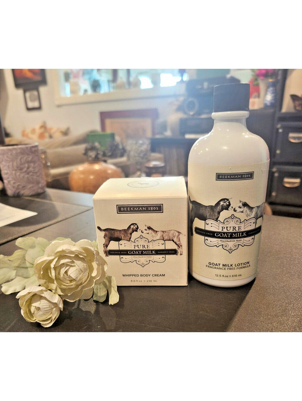 Beekman 1802 Fragrance Free Goat Milk Whipped Body Cream And Lotion Set!! NEW!!!